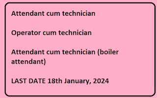 IISCO Steel Plant Recruitment 2024 Jobs - 46 Technician Posts