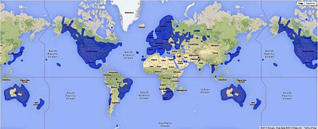 Where Google Street View is Available