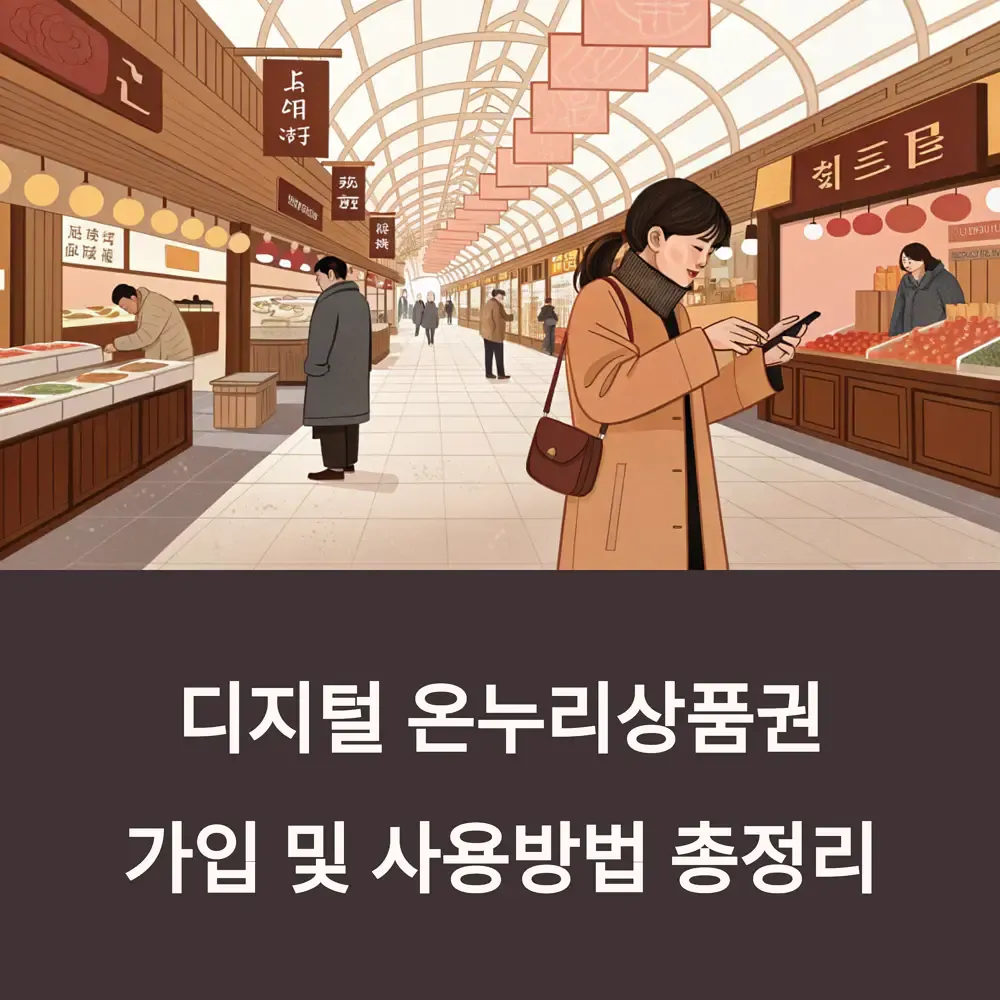 디지털 온누리상품권 가입 및 사용방법 총정리 | 생활정보!