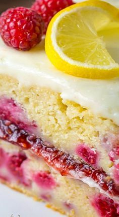 Lemon Raspberry Cake More