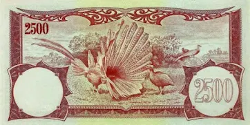 2500 Rupiah 1959 - PROOF (Bunga)
