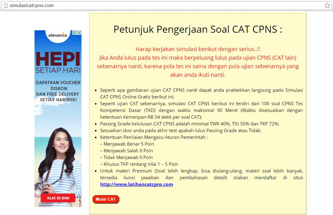 5 Situs  Penyedia Layanan Simulasi  CAT  CPNS Gratis Blog 