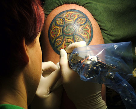 Most of Celtic tattoo designs are taken from the Irish Illuminated 