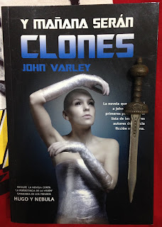 Portada del libro Y mañana serán clones, de John Varley