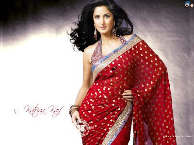 Katrina Kaif In Saree Wallpapers