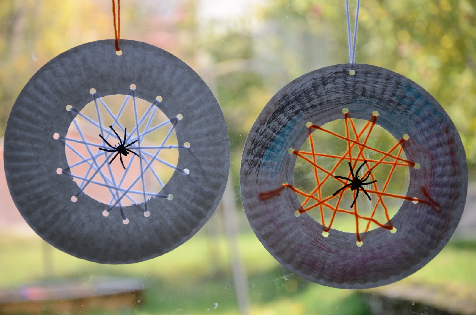 No Wooden Spoons: Paper Plate Spiderwebs Kid Craft