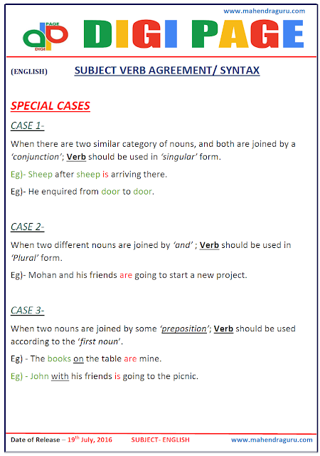 Digi Page-Subject Verb Agreement