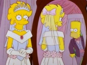Lisa Simpson  se caso ¿ Felicidades ?