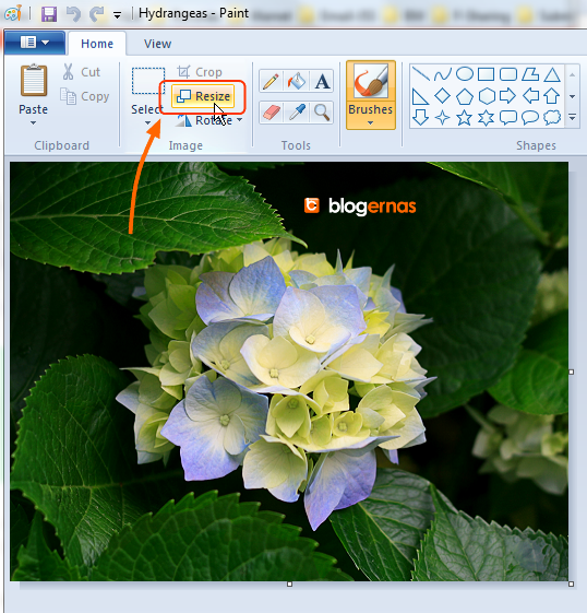 Cara Merubah Ukuran Gambar dengan Paint
