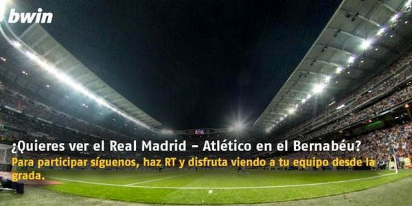 bwin te invita a ver el derby de liga Real Madrid vs Atletico 