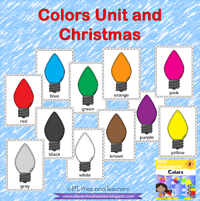Light bulb colors flashcards
