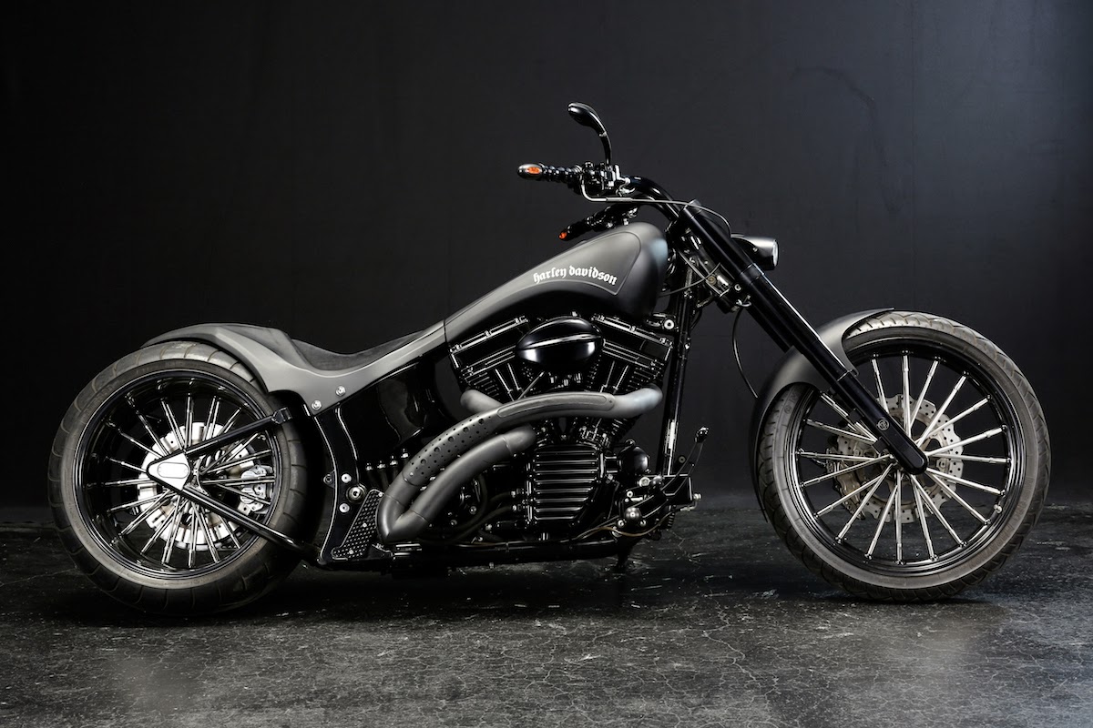 Motor Drag Ninja : Harley Davidson 2003 FXSTB Custom [U 