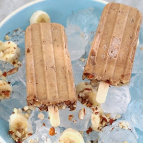 Picture of banana peanut butter popsicle