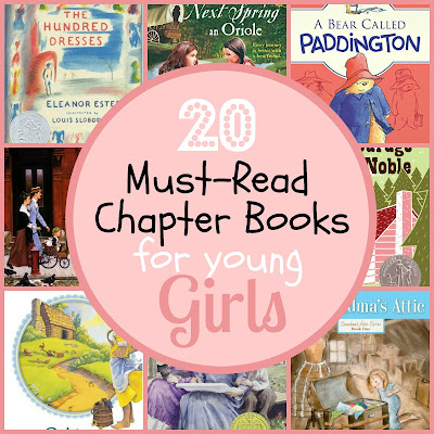 20 MUST READ Chapter Books for Young Girls {The Unlikely Homeschool}