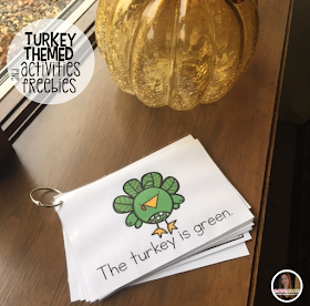 Turkey and Thanksgiving themed crafts, activities, math and literacy centers, ideas and freebies for your kindergarten, preschool and homeschool classrooms.