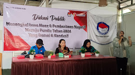 Ciptakan Pemilu Damai, Barnas PD KLU Gelar Diskusi Publik