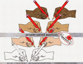  Free Proper Pencil Position Clipart by Poppydreamz