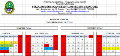 Kalender Pendidikan SMA/SMK 2018