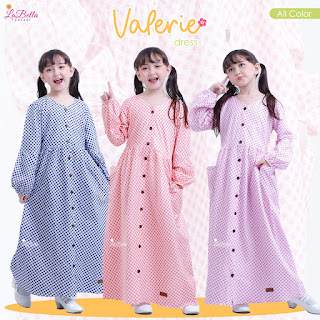 Koleksi Baju Gamis anak LABELLA CASUAL Terbaru Valerie