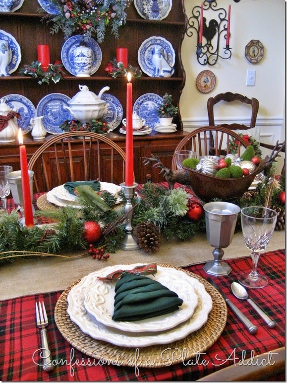 CONFESSIONS OF A PLATE ADDICT Pewter and Plaid Christmas Tablescape CONFESSIONS OF A PLATE ADDICT Pewter and Plaid Christmas Tablescape