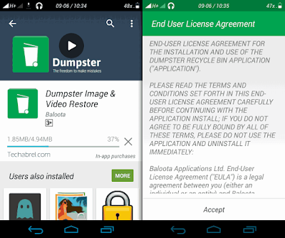 how to add a recycle bin feature in android device snap 1