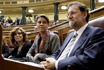 Resultado de imagen de arenas rajoy cospedal saez