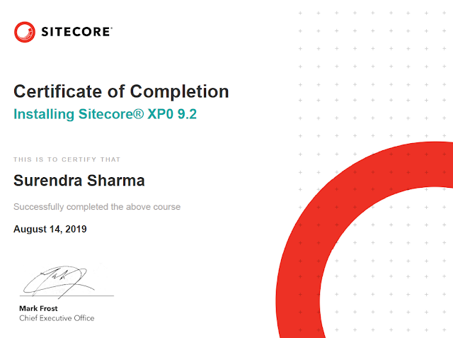  Installing Sitecore XP0 9.2