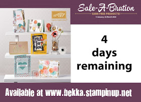 Hurry and take advantage of Sale-a-Bration from Stampin' Up! UK - lots of freebies for you but only until the 31 March 2016 - grab them here