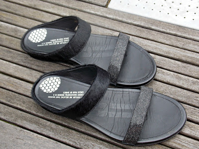 FitFlop Banda Micro-Crystal Lux Leather Slides