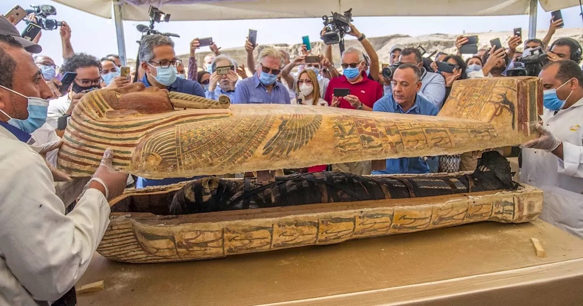 59 Egyptian Coffins Dated At 2,500 Years Old Have Been Unveiled In Major Archeological Discovery