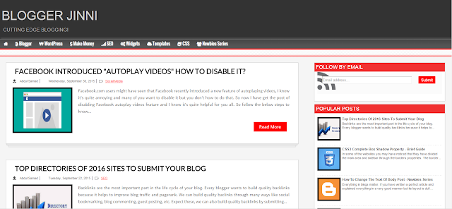 X-Red Responsive Blogger Template