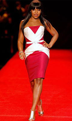 ashanti red dress