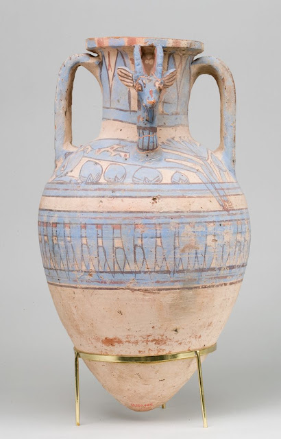 Blue-painted Jar from Malkata