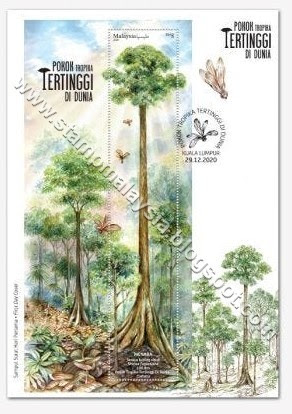 Malaysia Stamp Blog: Pokok Tertinggi Di Dunia