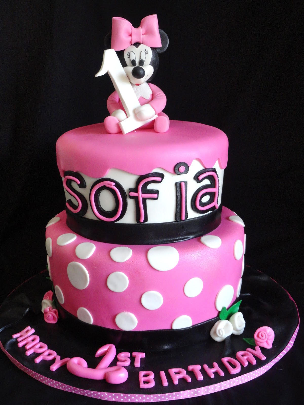 Pink Little Cake Pink Baby Minnie Mouse Cake