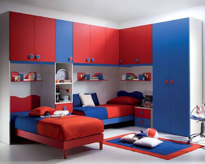Design with Red-blue interior