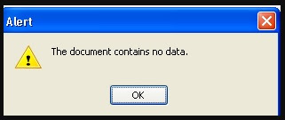 Error files contains no data