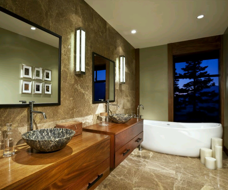 Modern bathrooms cabinets designs. title=