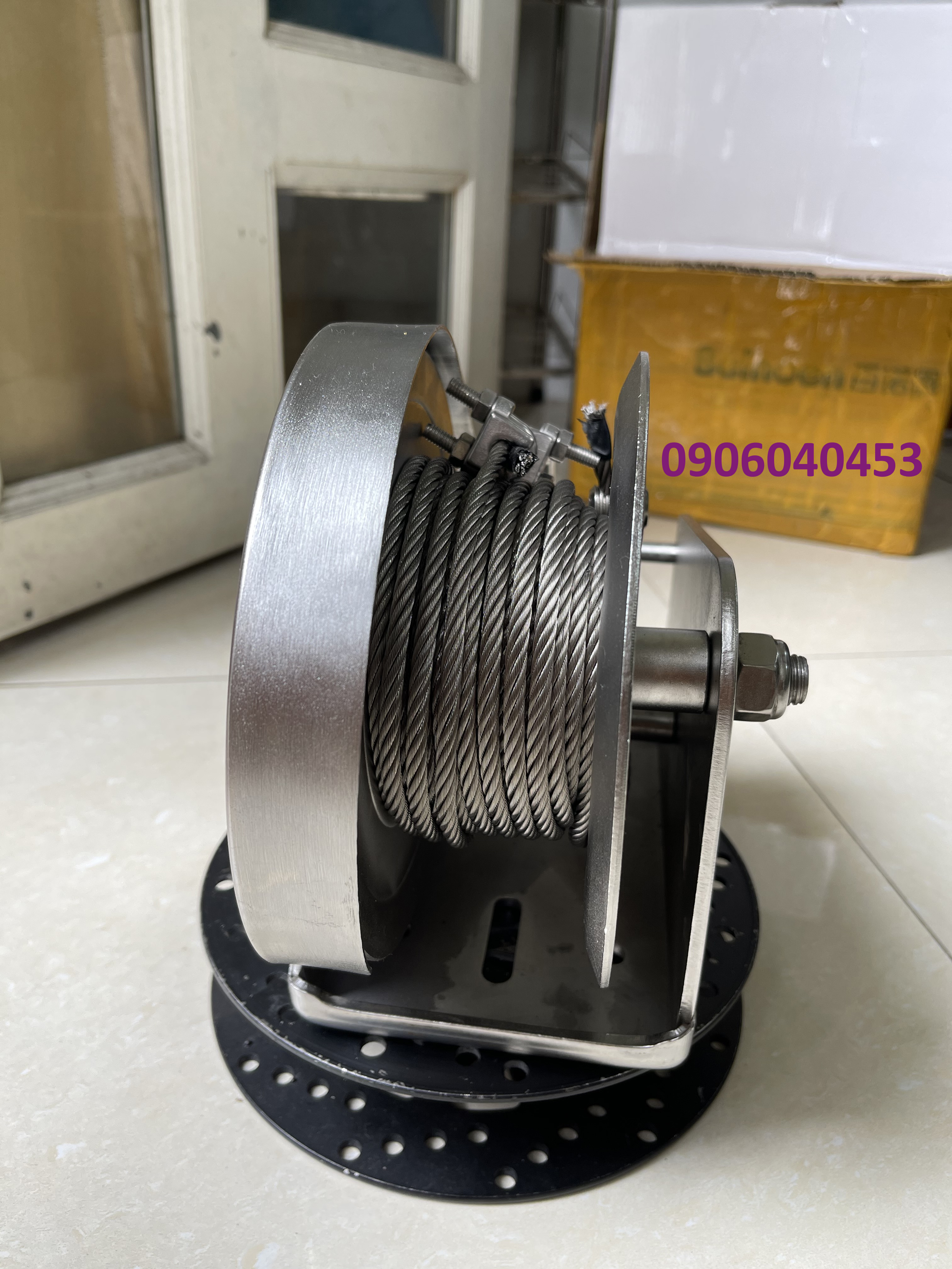 Tời quay tay inox 304 Kawasaki 2600lbs BHW-2600