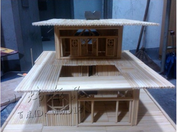 Cara Membuat Miniatur Rumah  Dari  Bambu  Dengan Mudah Dan 