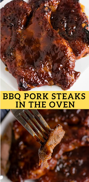 BBQ Pork Steaks in the Oven