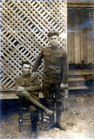 Ira Baker (seated) and Sidney Baker (standing) Kerrville, Texas 1917