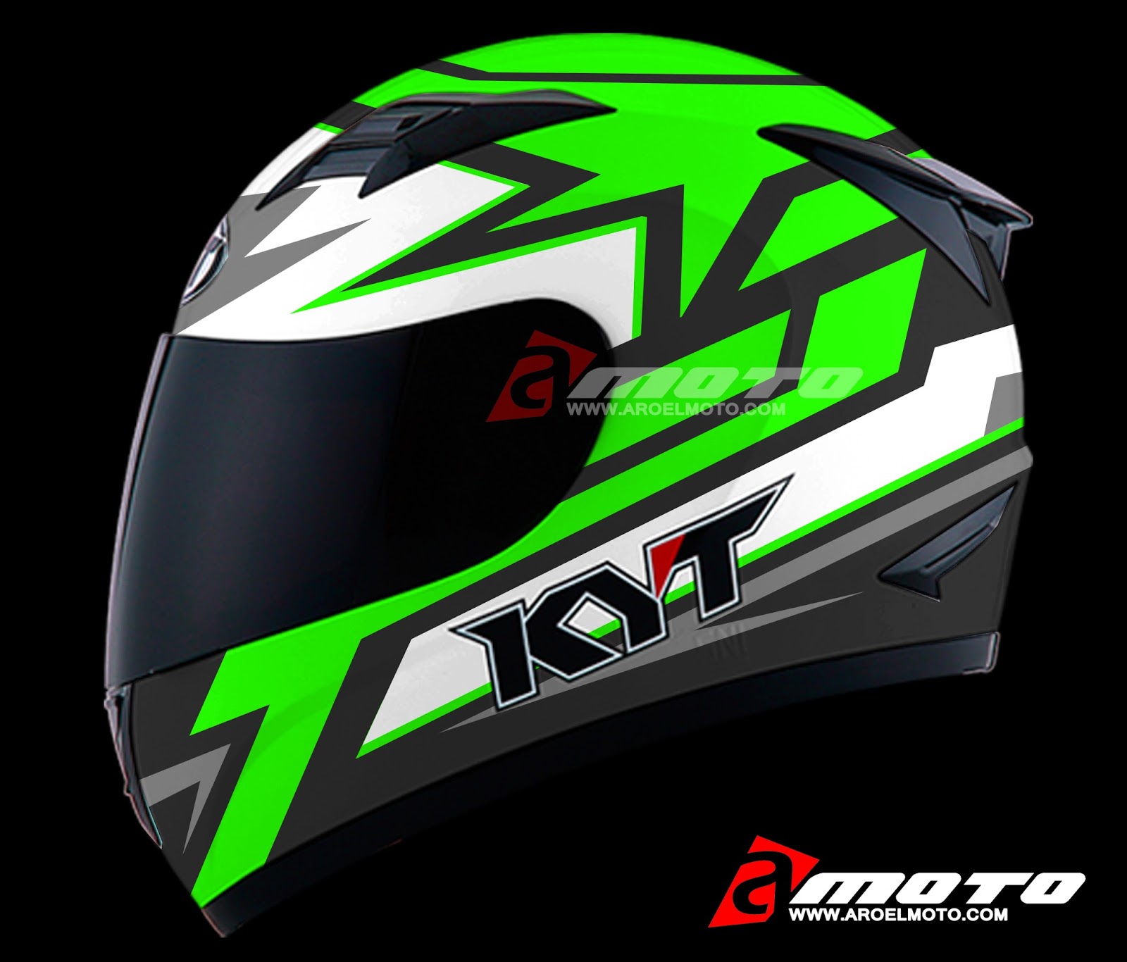 AROELMOTOcom KUMPULAN DESIGN DECAL HELM KYT