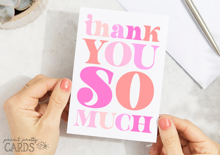 Free Retro Thank You Card Printables