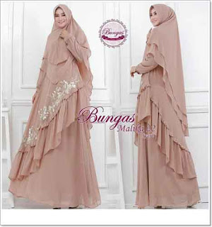 Gamis Pesta Premium Malika Syar'i_Bahan Ceruti