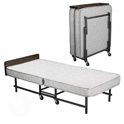 Giường extra bed cho khách sạn sắt sơn nệm dày 9cm màu xám EX7123-9