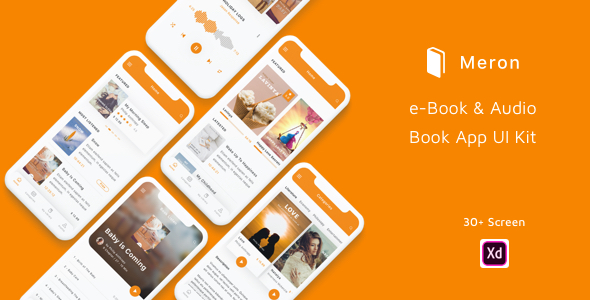 eBook and Audio Book App UI Kit 