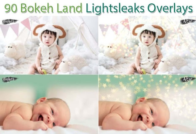 90 Bokeh Land Lightsleaks Overlays