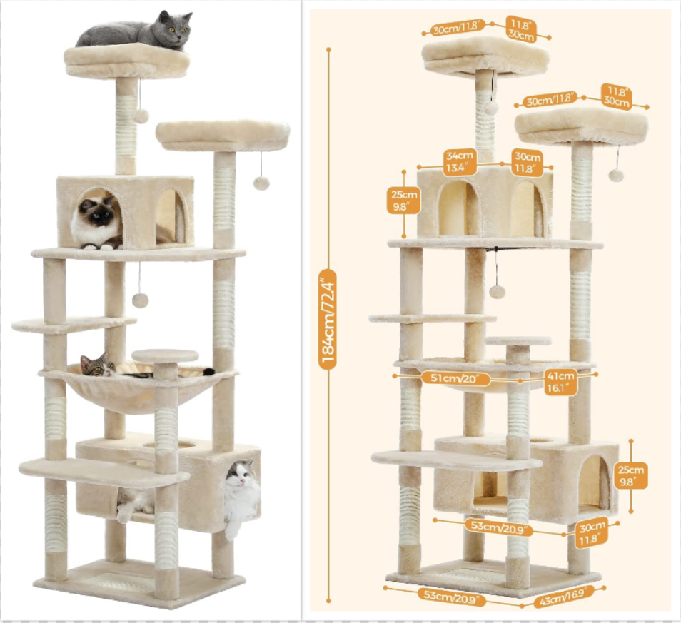 PAWZ Road 72-Inch Cat Tree