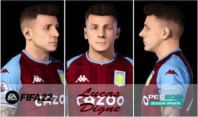 Lucas Digne Face For eFootball PES 2021